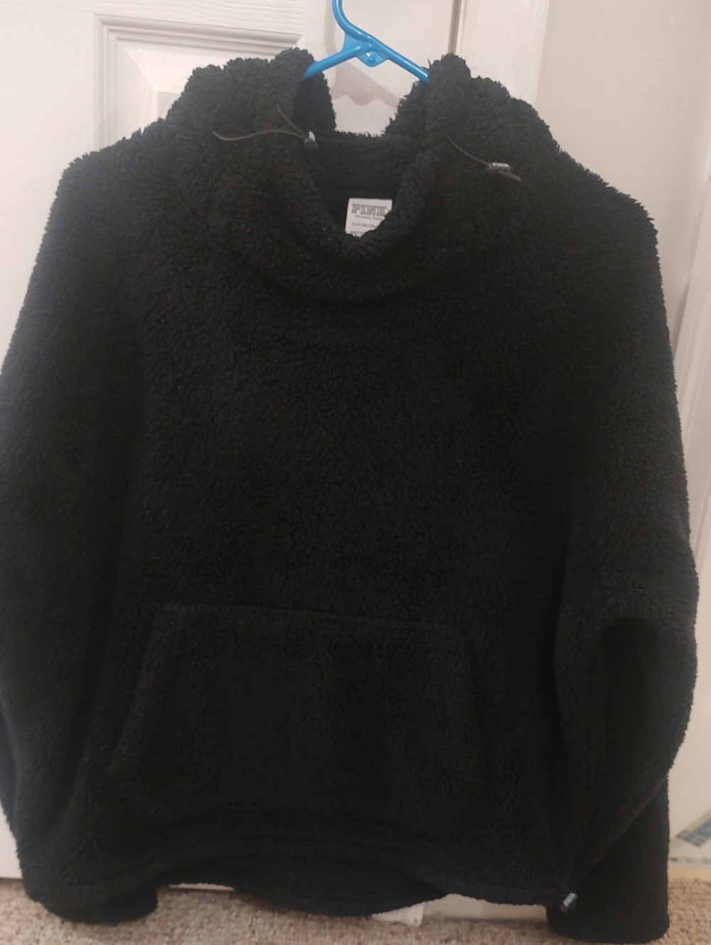 Pink VS Black Soft Sherpa Hoodie